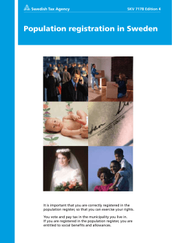 Population registration in Sweden