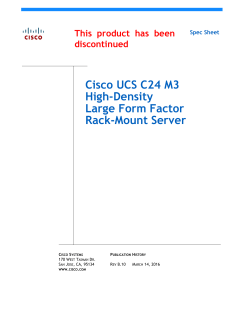Cisco UCS C24 M3 High-Density Large Form Factor Rack Server
