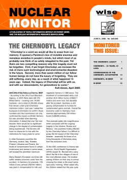 the chernobyl legacy - Nuclear Information and Resource Service
