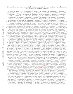 Cross Section and Transverse Single
