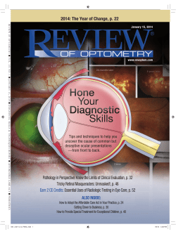 PDF Edition - Review of Optometry