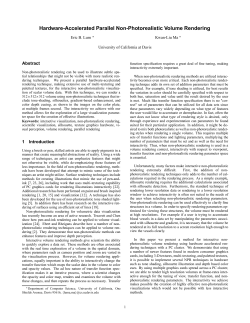 Hardware-Accelerated Parallel Non-Photorealistic