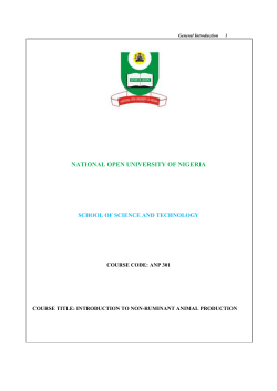 ANP 301 - National Open University of Nigeria