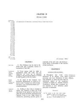 Penal Code - CommonLII