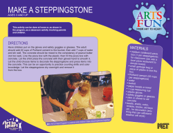make a steppingstone