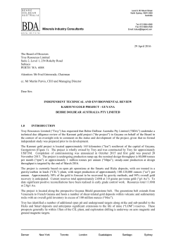 Independent Technical Review of Karouni