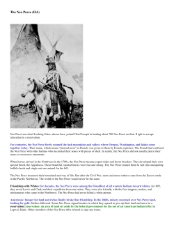 The Nez Perce (HA)