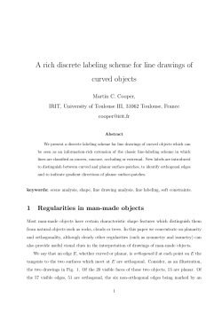 A rich discrete labeling scheme for line drawings