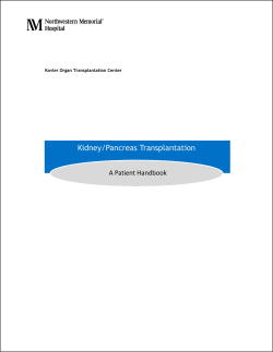 Kidney/Pancreas Transplantation