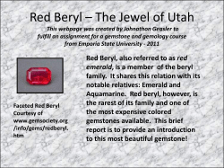 Bixbite &ndash; The Jewel of Utah