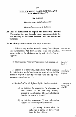 Act No. 5 of 2007