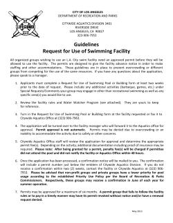 Facility Use Permit Information - City of Los Angeles Department of