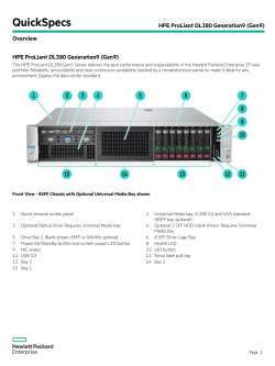HPE ProLiant DL380 Generation9 (Gen9)