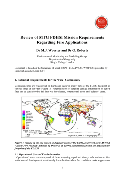 Review of MTG FDHSI Mission Requirements Regarding