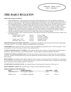 the daily bulletin