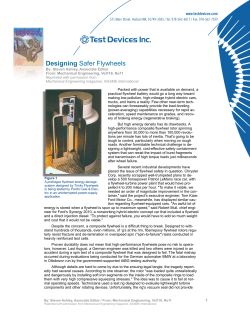 Designing Safer Flywheels