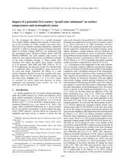 Impact of a potential 21st century grand solar minimum on surface