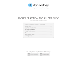 Proper Fraction Pro User Guide