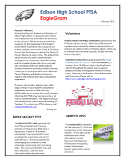 Edison High School PTSA EagleGram