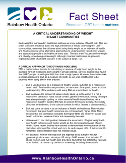 a critical understanding of weight in lgbt communities