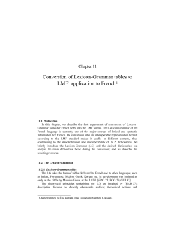Chapitre 11 (Conversion of Lexicon