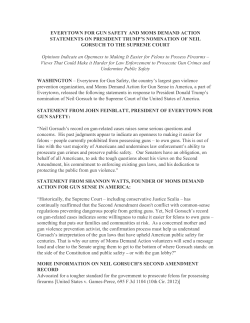 EVERYTOWN FOR GUN SAFETY AND MOMS DEMAND ACTION