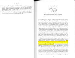 How to Reconstruct a Dead Language