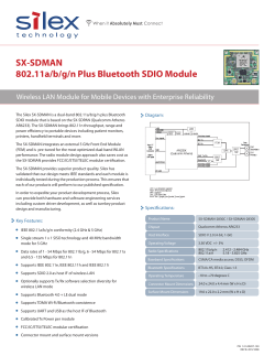 SX-SDMAN Datasheet