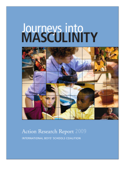Journeys into Masculinity - International Boys` Schools Coalition