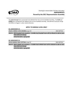 2017 Passed Amendments