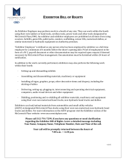 Exhibitor Bill of Rights