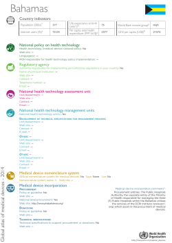 Bahamas - World Health Organization