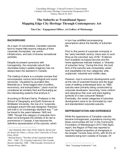 Tina Chu &ndash; The Suburbs as Transitional Space: Mapping Edge City