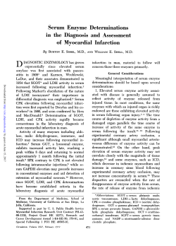 Serum Enzyme Determinations in the Diagnosis and Assessment of