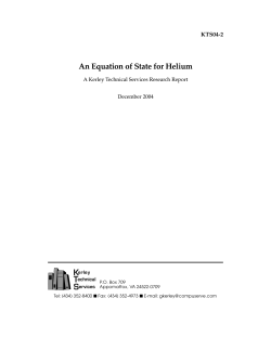 An Equation of State for Helium
