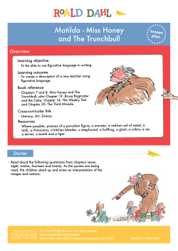 Matilda - Miss Honey and The Trunchbull