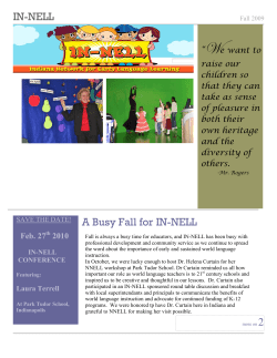IN-NELL A Busy Fall for IN-NELL
