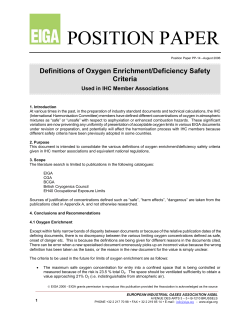 position paper - European Industrial Gases Association
