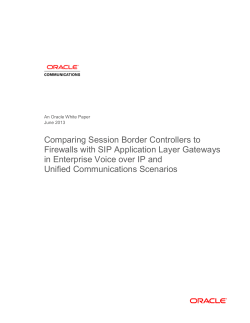 Comparing Session Border Controllers to Firewalls with