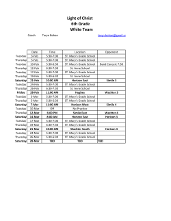 Light of Christ 6th Grade White Team