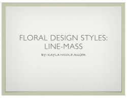 floral design styles: line-mass