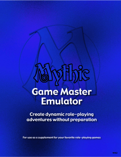 Mythic GM Emulator.2:Mythic GM Emulator