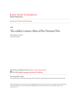 The soldier`s return: films of the Vietnam War