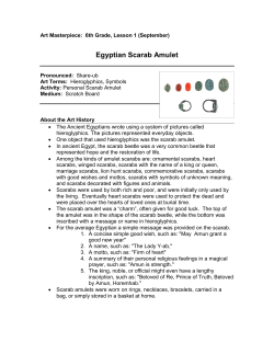 Egyptian Scarab Amulet