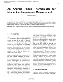 An Android Phone Thermometer for biomedical temperature