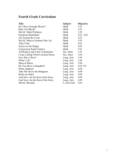 Fourth Grade Lesson Plan