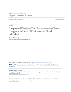 Unguessed Kinships: The Undercurrents of Poetic Language in