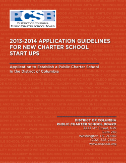 Application - DC Public Charter School Board