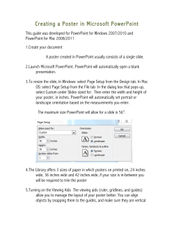 Creating a Poster in Microsoft PowerPoint