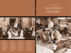 The Journal of San Diego History